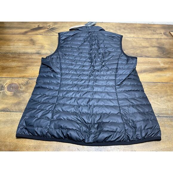 Eddie Bauer Puffer Vest Mens Medium Microlight 650 Goose Down Black NWT - Picture 12 of 12